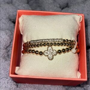 Elegant Gold  Beaded Bracelet